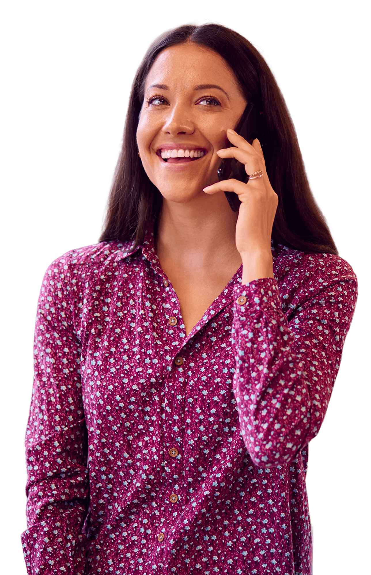 Business professional on a mobile call